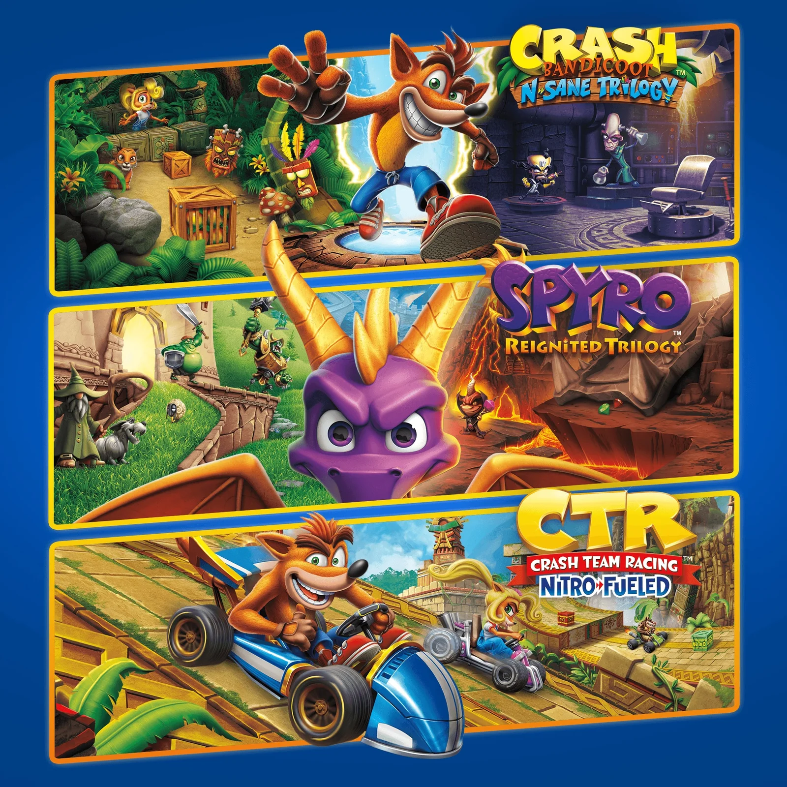 Crash™ Nitro Trilogy + Spyro™ Triple Play Paketi PS4 PS5